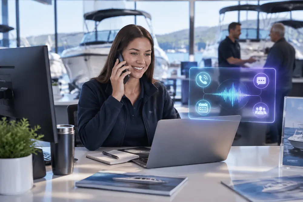 Boat dealers workflow coordinated across channels