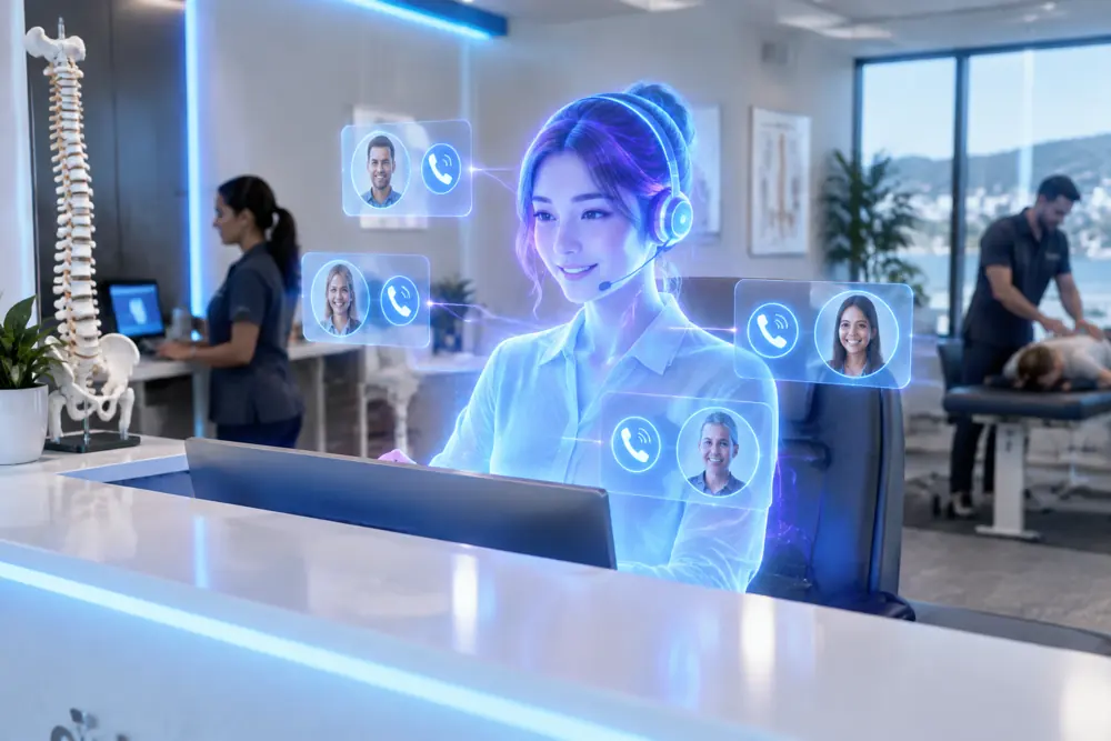 SAM digital receptionist answering calls for a New Zealand chiropractors business