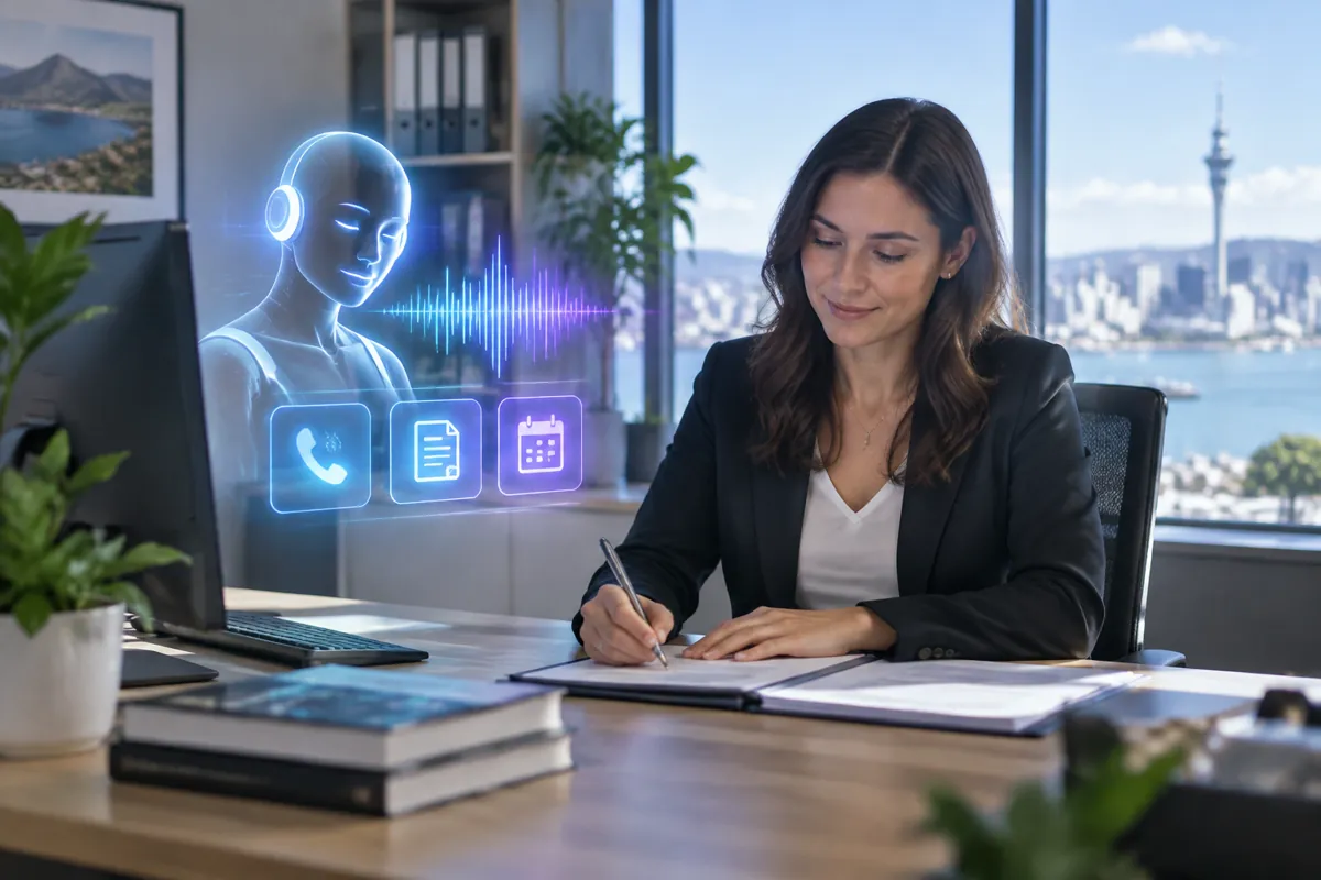Conveyancers team at work while AIIT Voice AI answers customer calls