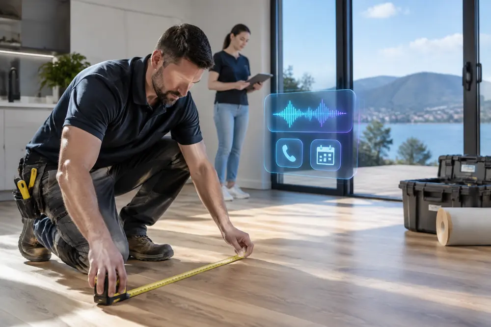 Flooring installers booking and follow-up in progress