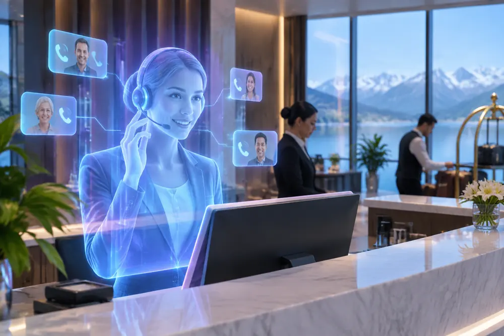 SAM digital receptionist answering calls for a New Zealand hotels / motels business