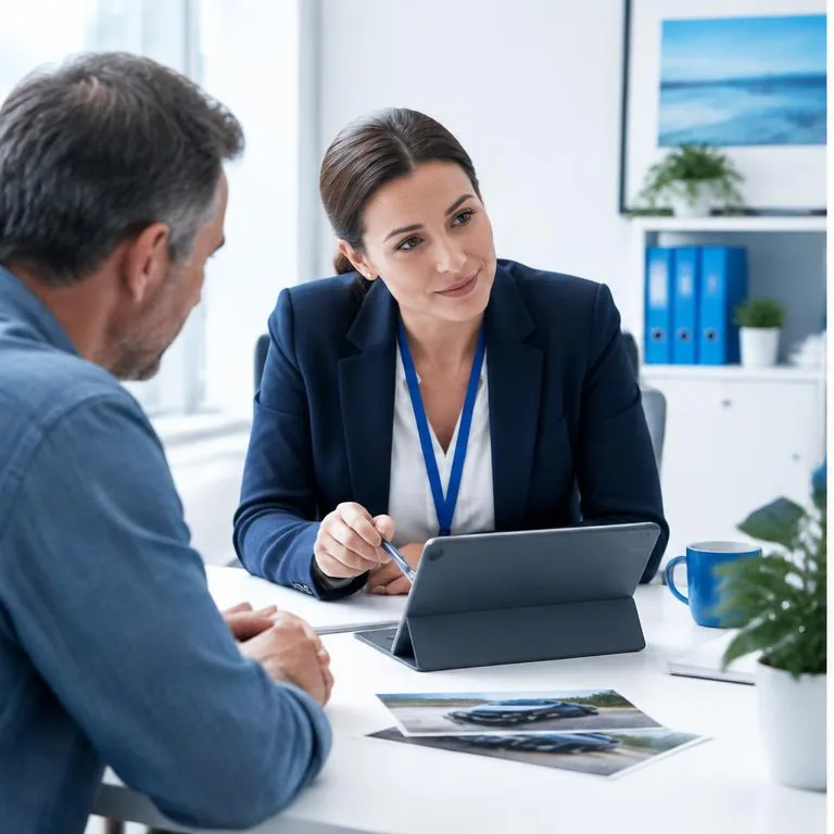 Insurance operations specialists working together in a bright corporate environment