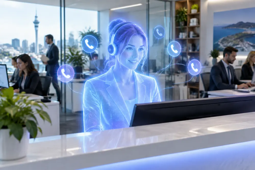 SAM digital receptionist answering calls for a New Zealand law firms business