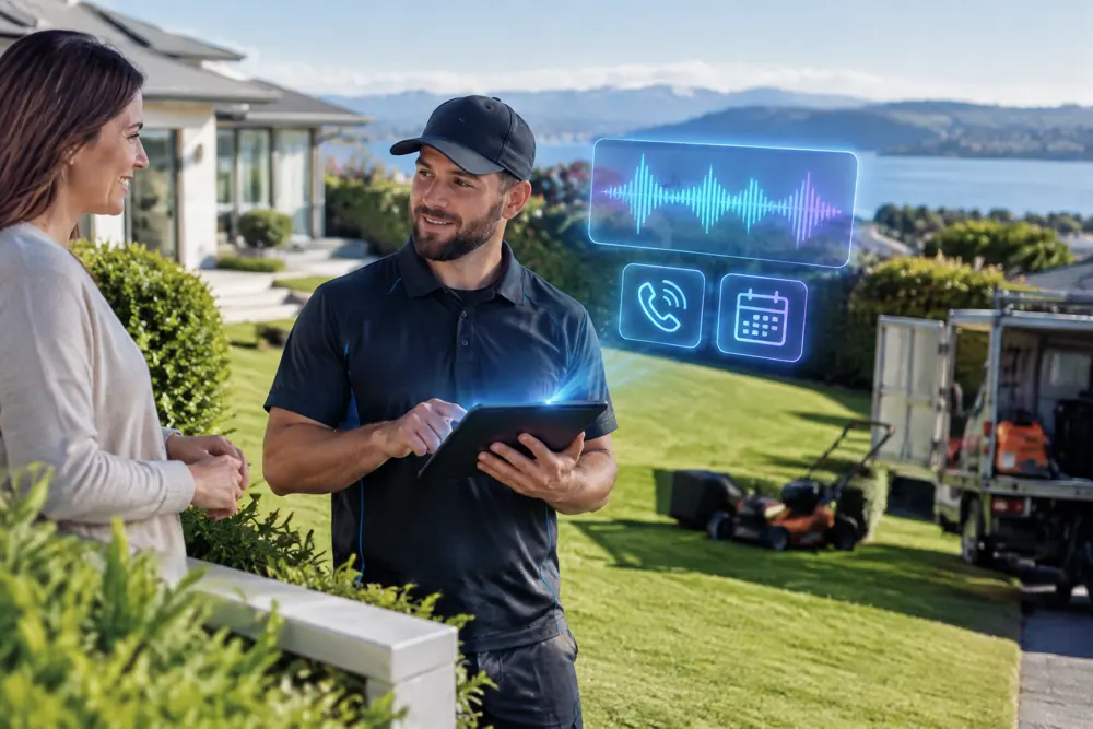 Lawn-care businesses booking and follow-up in progress