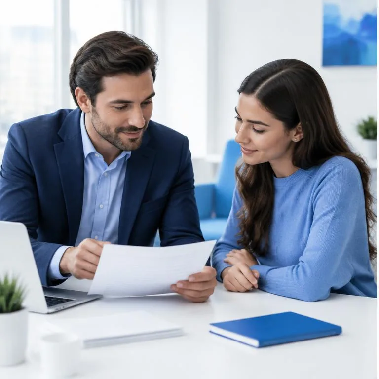 Lending operations specialists working together in a bright corporate environment