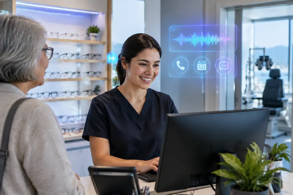 Optometrists booking and follow-up in progress