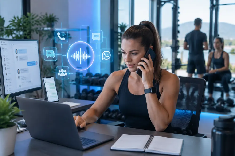 Personal trainers workflow coordinated across channels