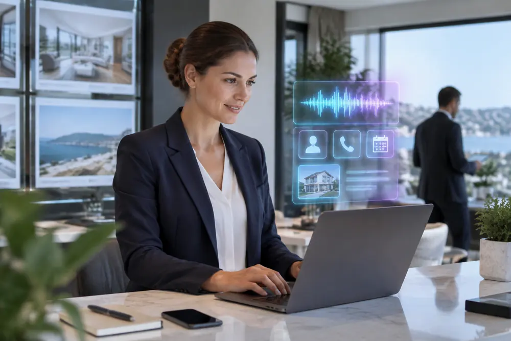 Real estate agents booking and follow-up in progress