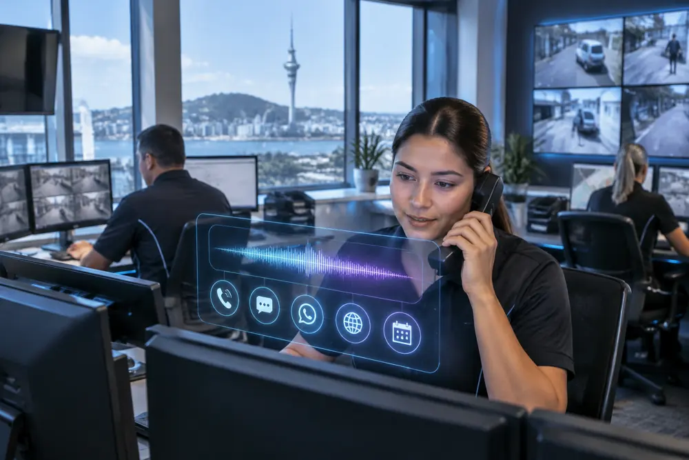Security companies workflow coordinated across channels