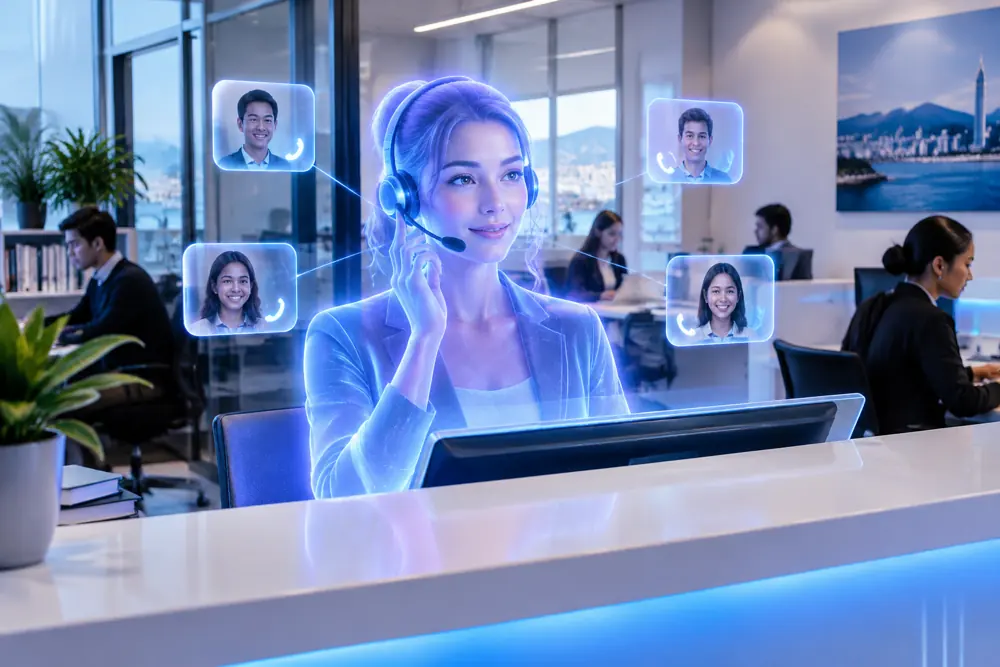 SAM digital receptionist answering calls for a New Zealand tutoring businesses business